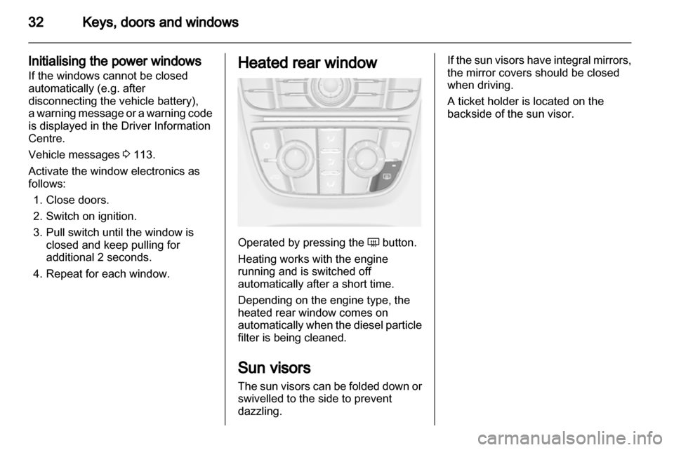 VAUXHALL ASTRA J 2012  Owners Manual 