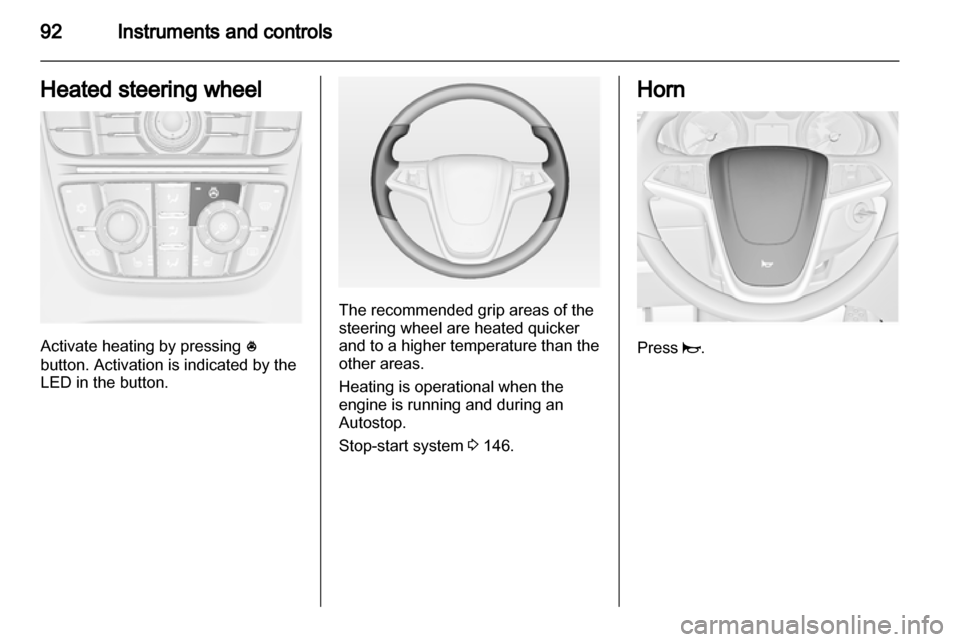 VAUXHALL ASTRA J 2012  Owners Manual 
