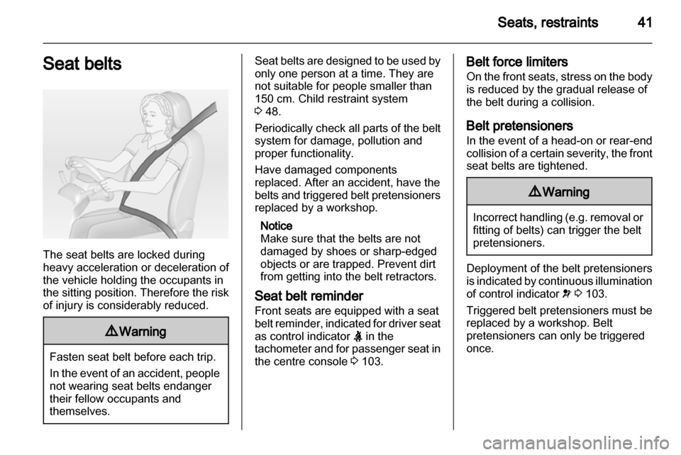 VAUXHALL ASTRA J 2012.5  Owners Manual 