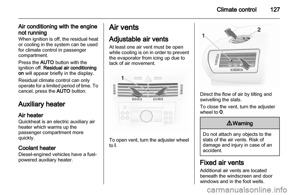 VAUXHALL ASTRA J 2013  Owners Manual 