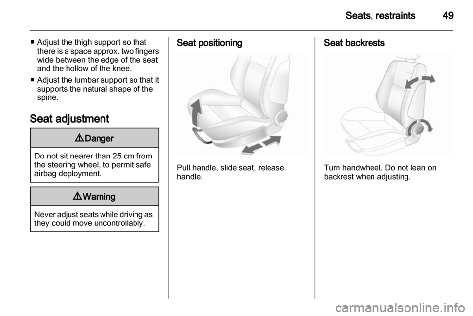 VAUXHALL ASTRA J 2013  Owners Manual 
