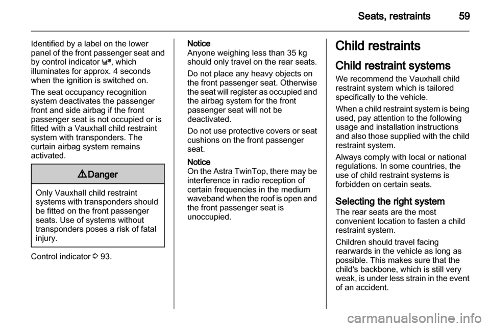 VAUXHALL ASTRA J 2013  Owners Manual 