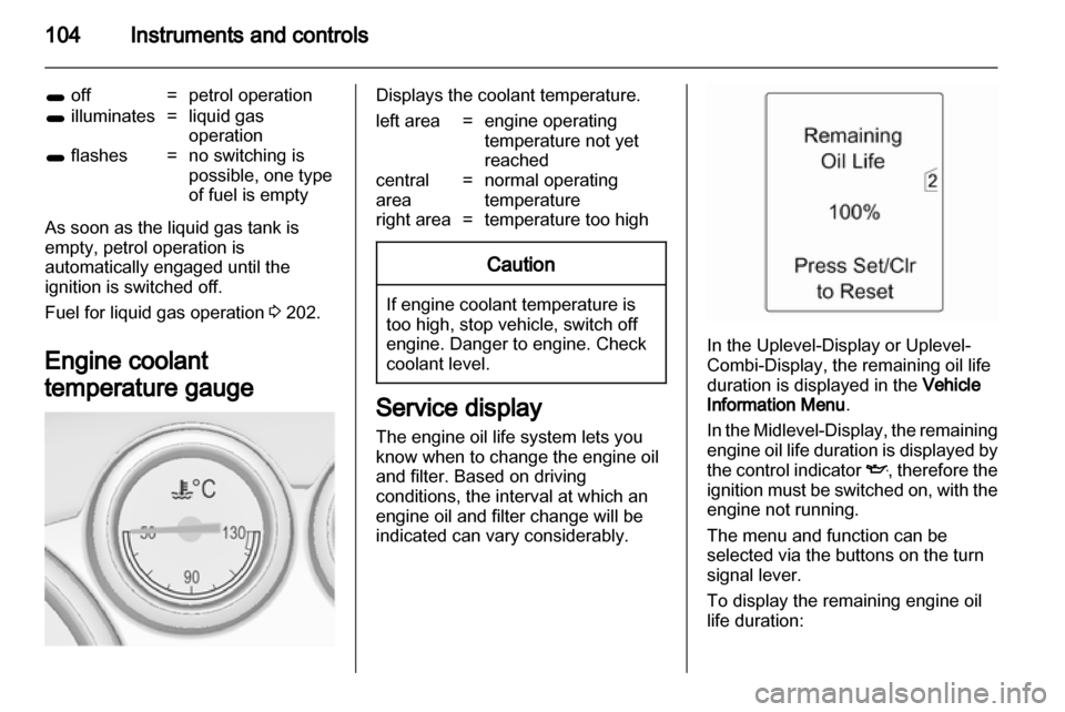 VAUXHALL ASTRA J 2013.5  Owners Manual 