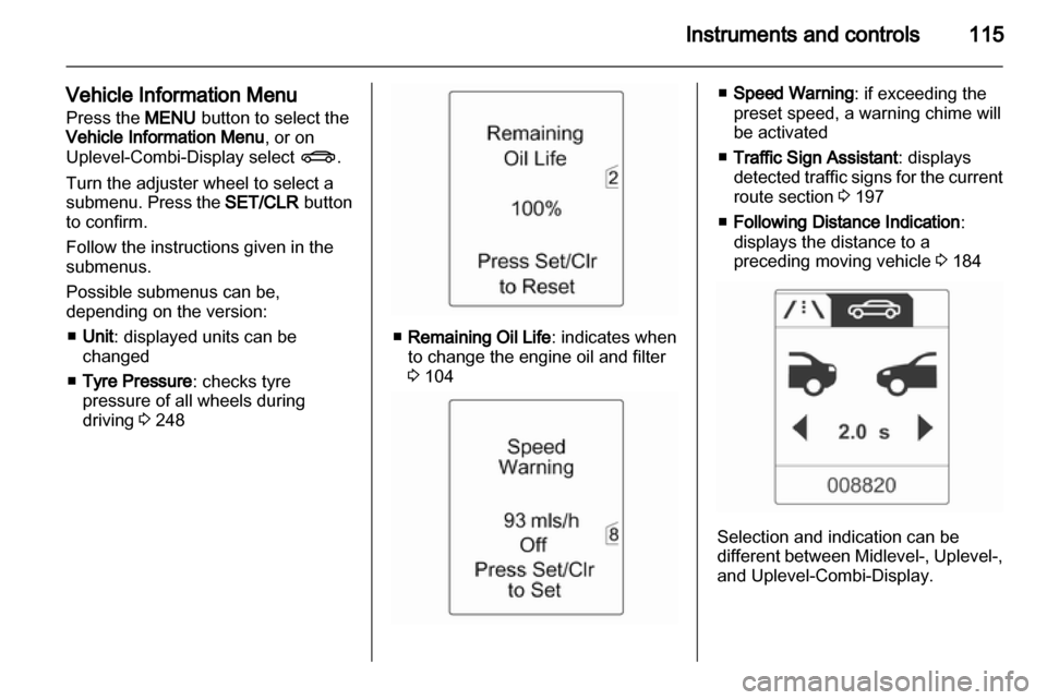 VAUXHALL ASTRA J 2013.5  Owners Manual 