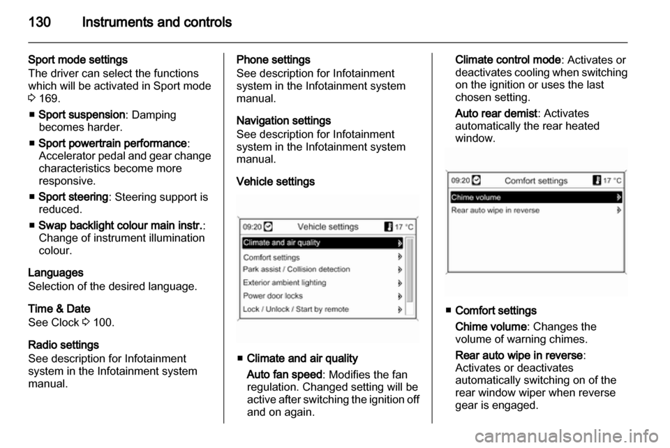 VAUXHALL ASTRA J 2013.5  Owners Manual 