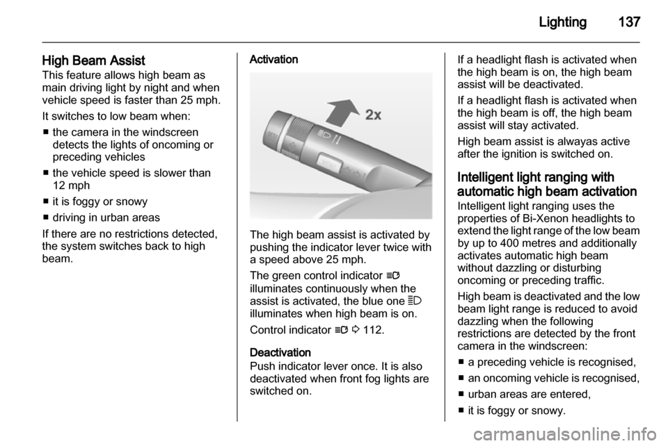 VAUXHALL ASTRA J 2013.5  Owners Manual 