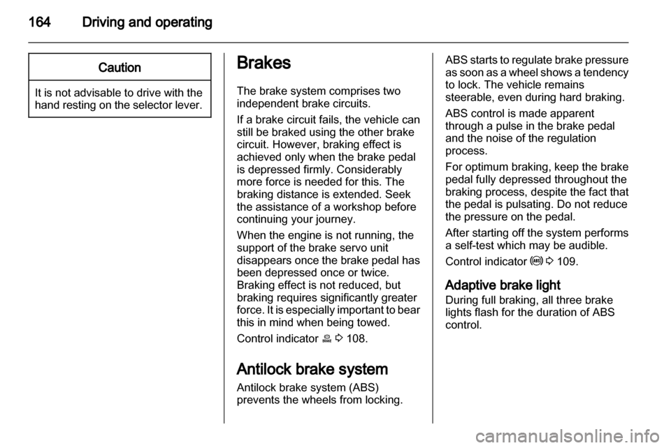 VAUXHALL ASTRA J 2013.5  Owners Manual 