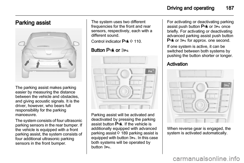 VAUXHALL ASTRA J 2013.5  Owners Manual 