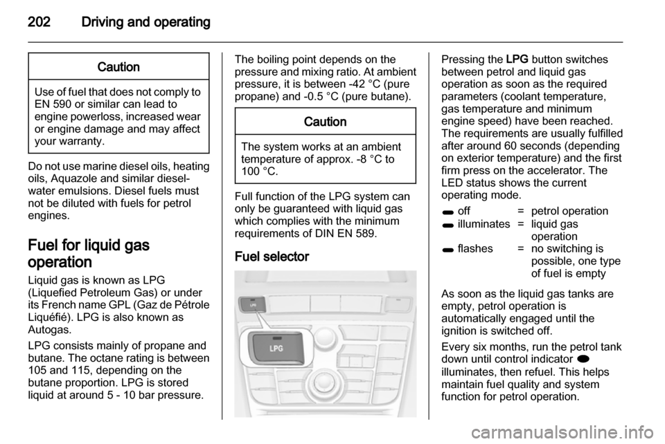 VAUXHALL ASTRA J 2013.5  Owners Manual 