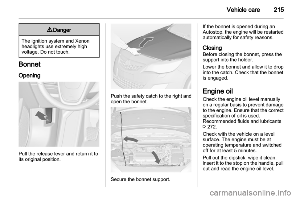 VAUXHALL ASTRA J 2013.5  Owners Manual 