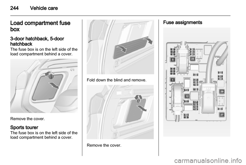 VAUXHALL ASTRA J 2013.5  Owners Manual 
