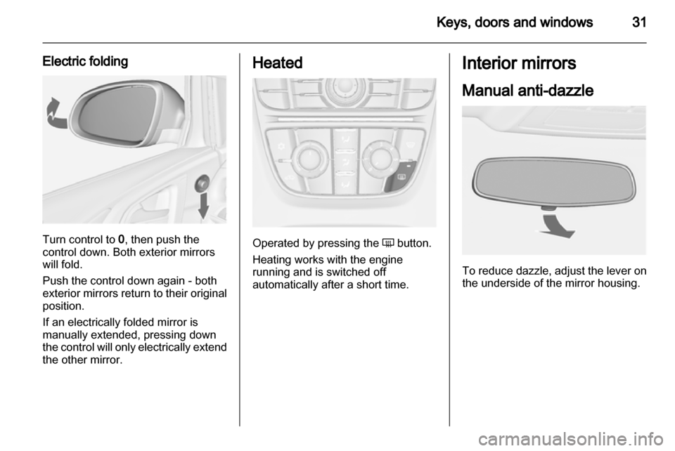 VAUXHALL ASTRA J 2013.5  Owners Manual 