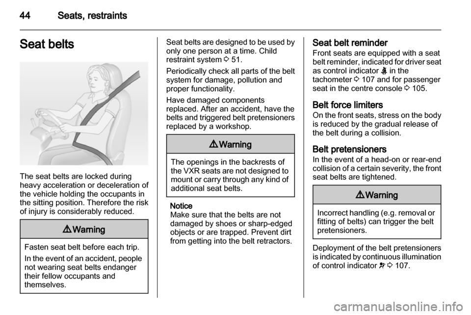 VAUXHALL ASTRA J 2013.5  Owners Manual 