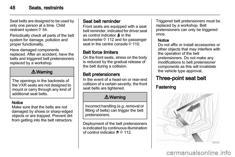 VAUXHALL ASTRA J 2013.75  Owners Manual 
