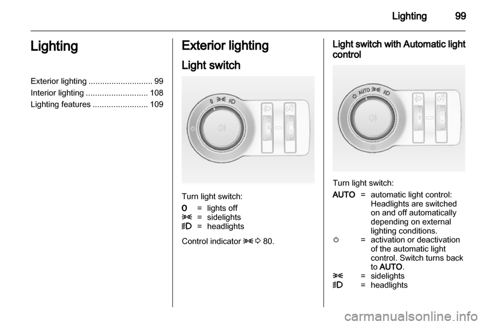 VAUXHALL ASTRA J GTC 2012.5  Owners Manual 