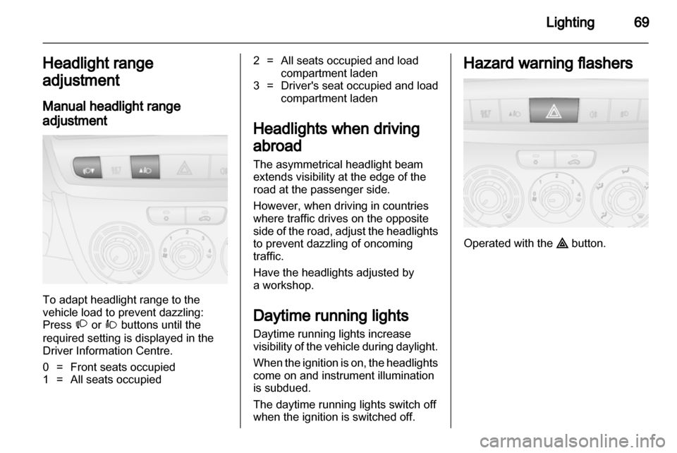 VAUXHALL COMBO 2012  Owners Manual 