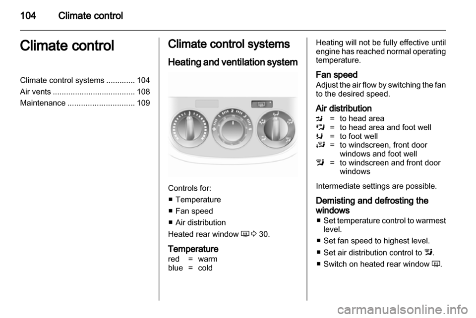 VAUXHALL CORSA 2010.5  Owners Manual 