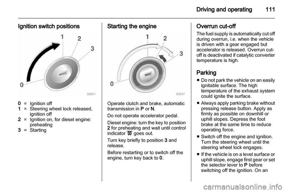 VAUXHALL CORSA 2010.5  Owners Manual 
