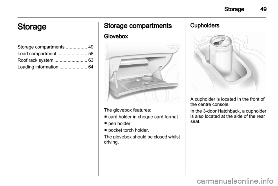 VAUXHALL CORSA 2010.5  Owners Manual 
