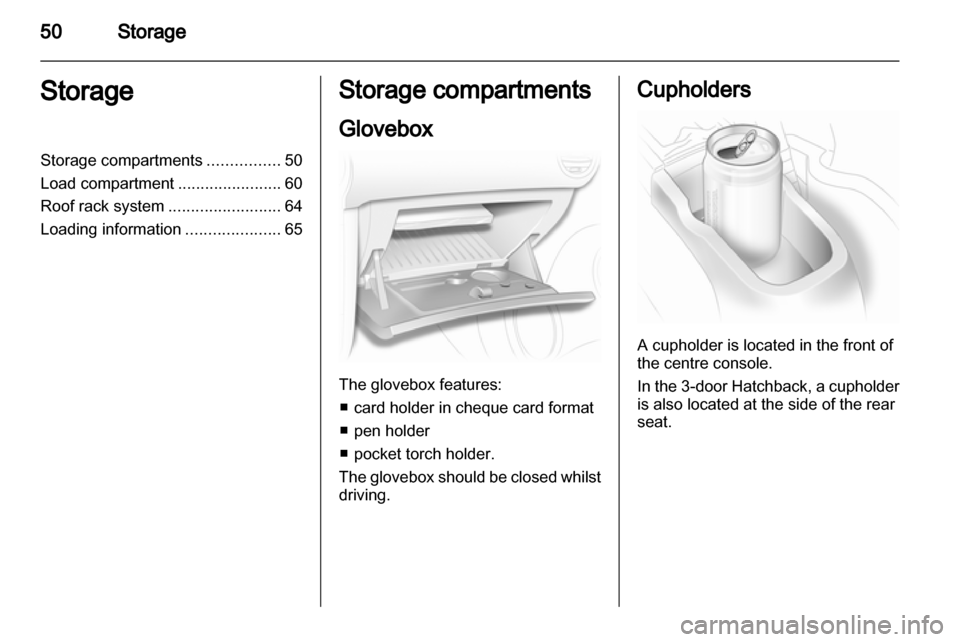VAUXHALL CORSA 2011.5  Owners Manual 
