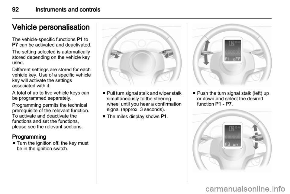 VAUXHALL CORSA 2011.5  Owners Manual 