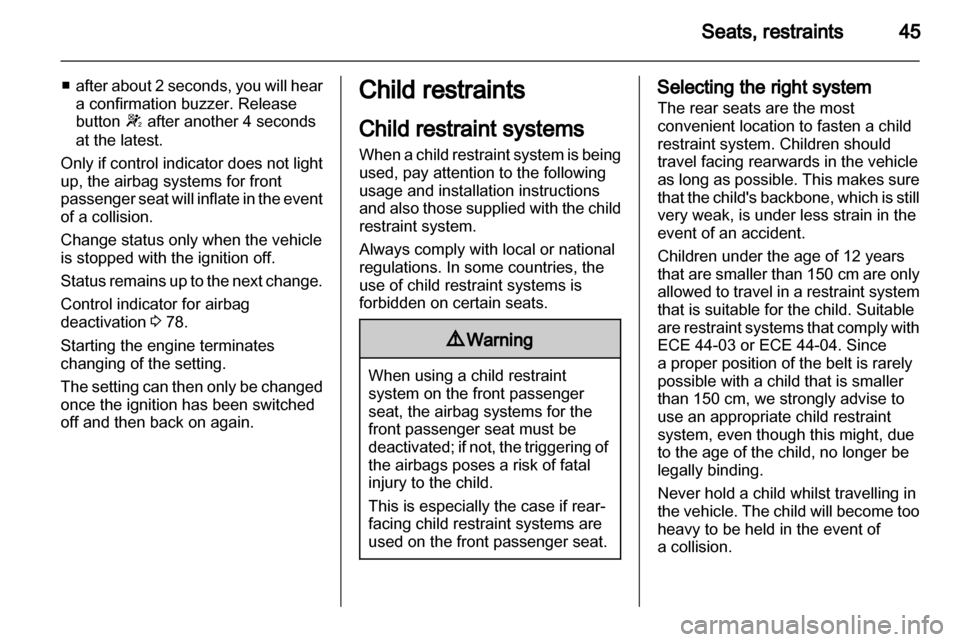 VAUXHALL CORSA 2012  Owners Manual 