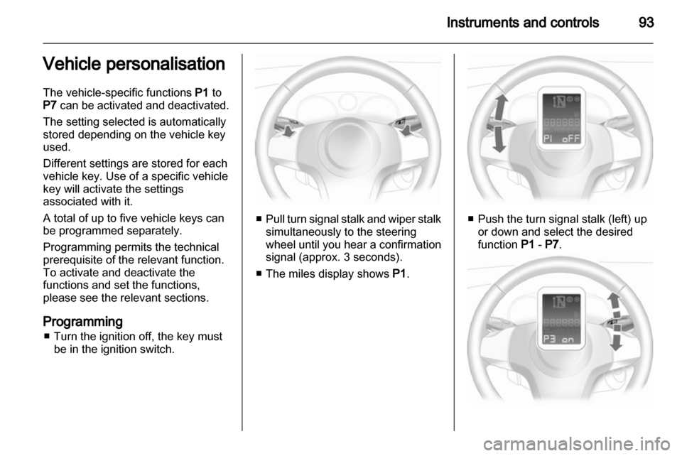 VAUXHALL CORSA 2012  Owners Manual 