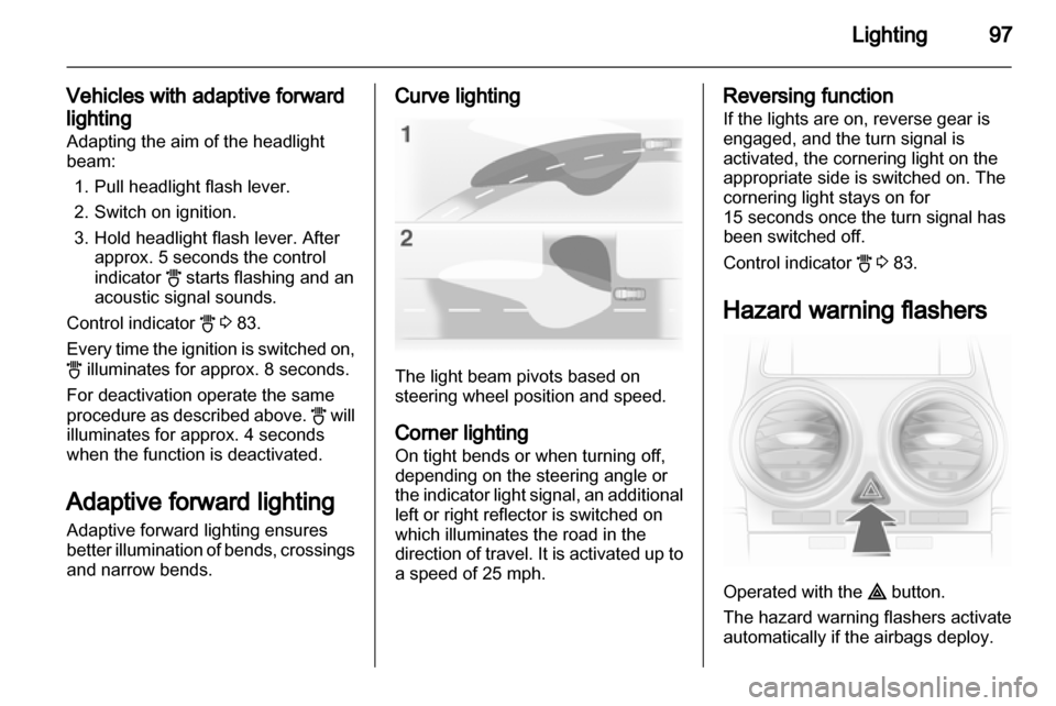 VAUXHALL CORSA 2012  Owners Manual 