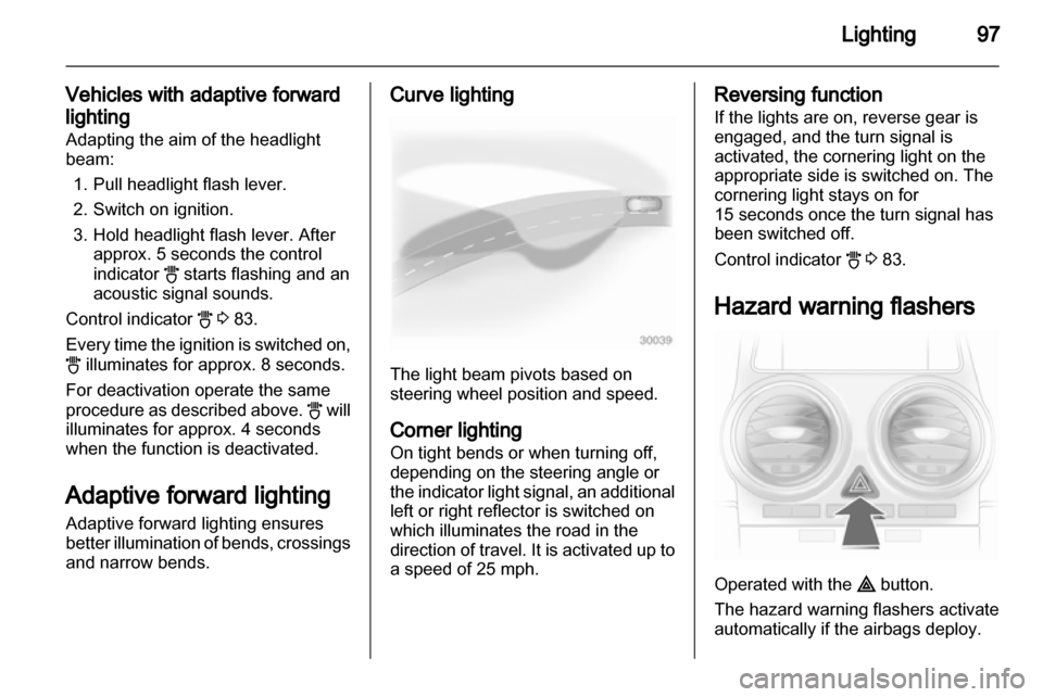 VAUXHALL CORSA 2012.5  Owners Manual 
