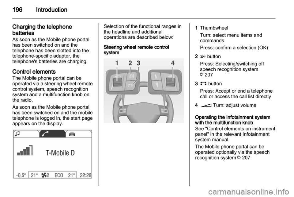 VAUXHALL CORSA 2013  Infotainment system 