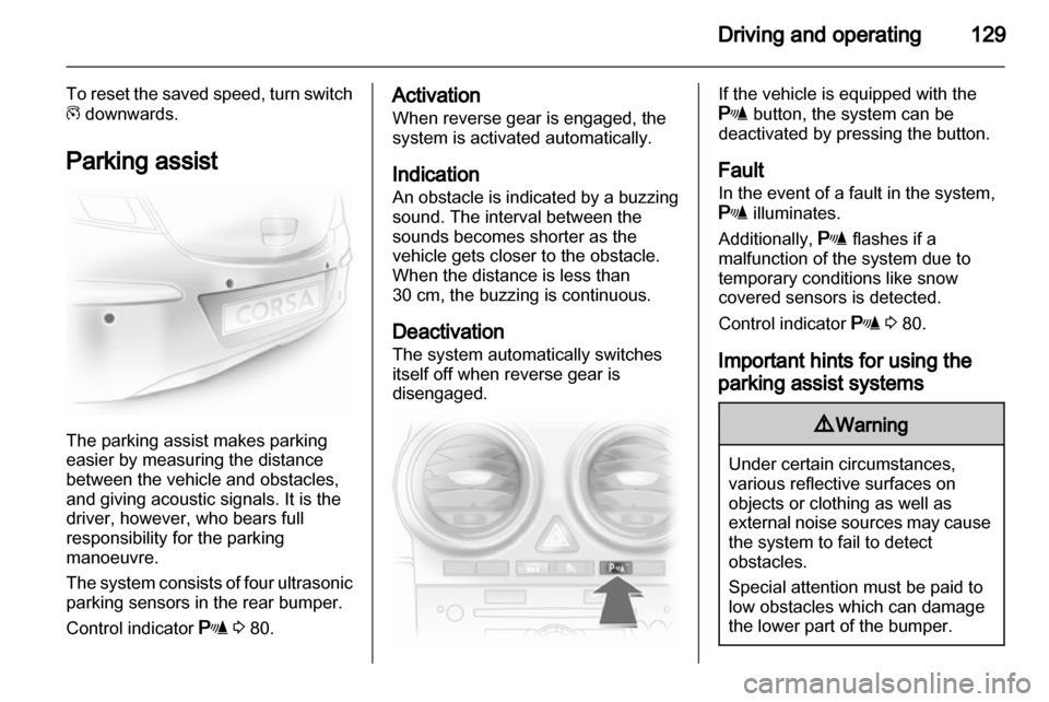 VAUXHALL CORSA 2013.5  Owners Manual 