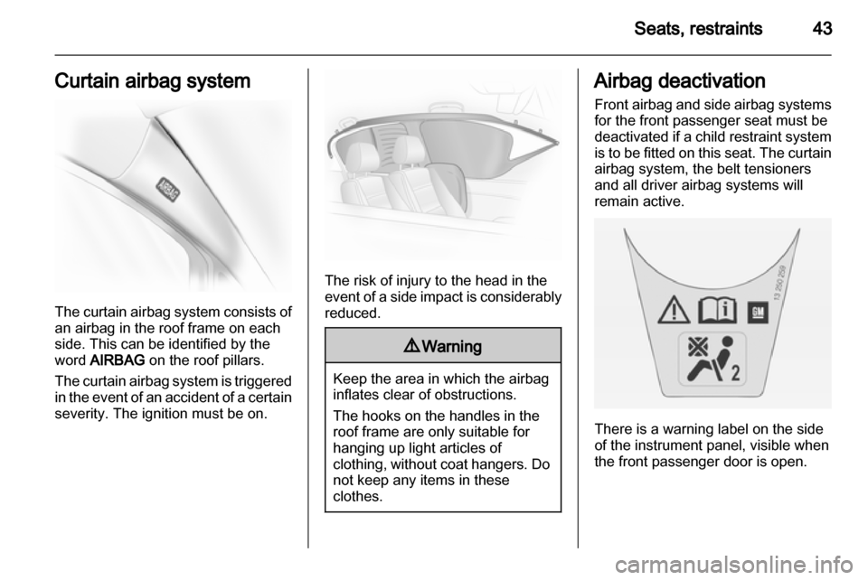 VAUXHALL CORSA 2013.5  Owners Manual 