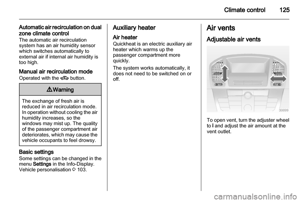 VAUXHALL INSIGNIA 2010  Owners Manual 