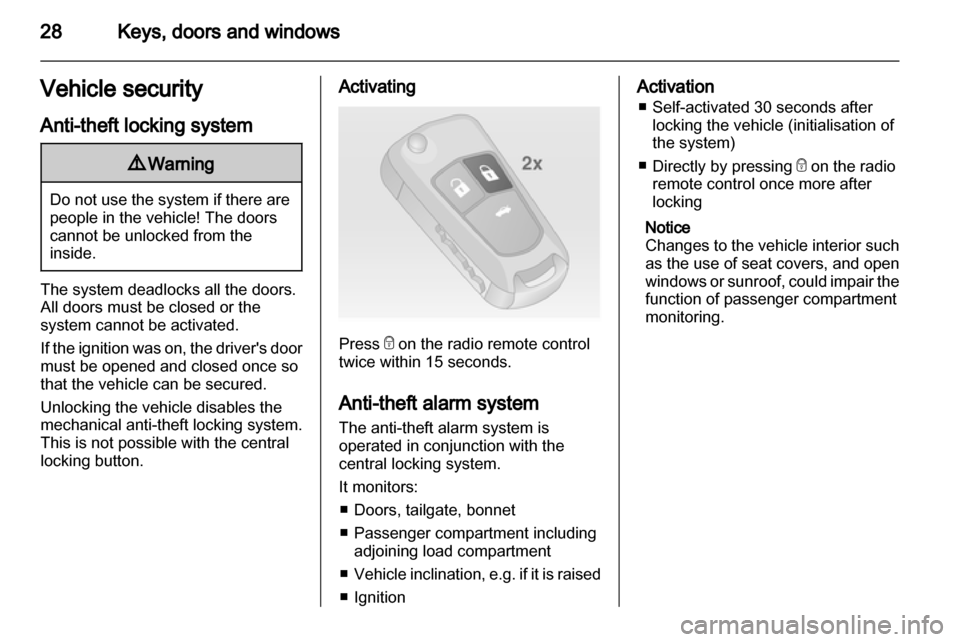 VAUXHALL INSIGNIA 2010.5  Owners Manual 