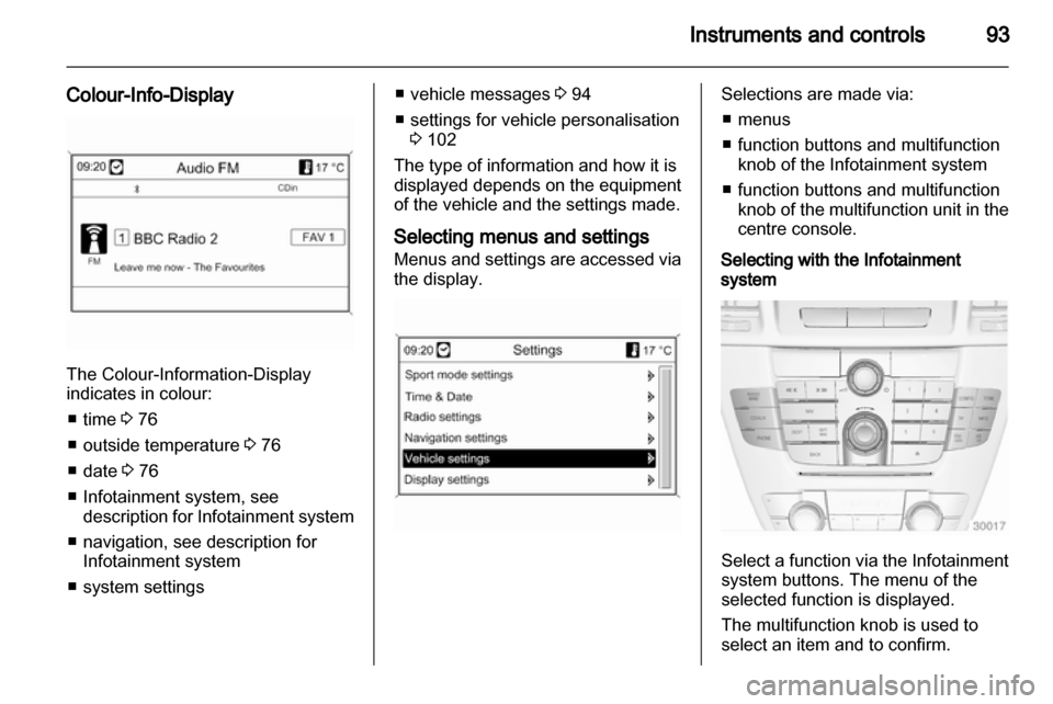 VAUXHALL INSIGNIA 2010.5  Owners Manual 