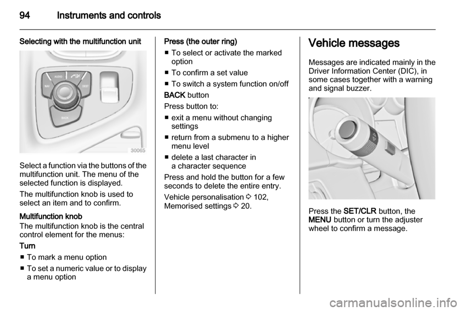 VAUXHALL INSIGNIA 2010.5  Owners Manual 