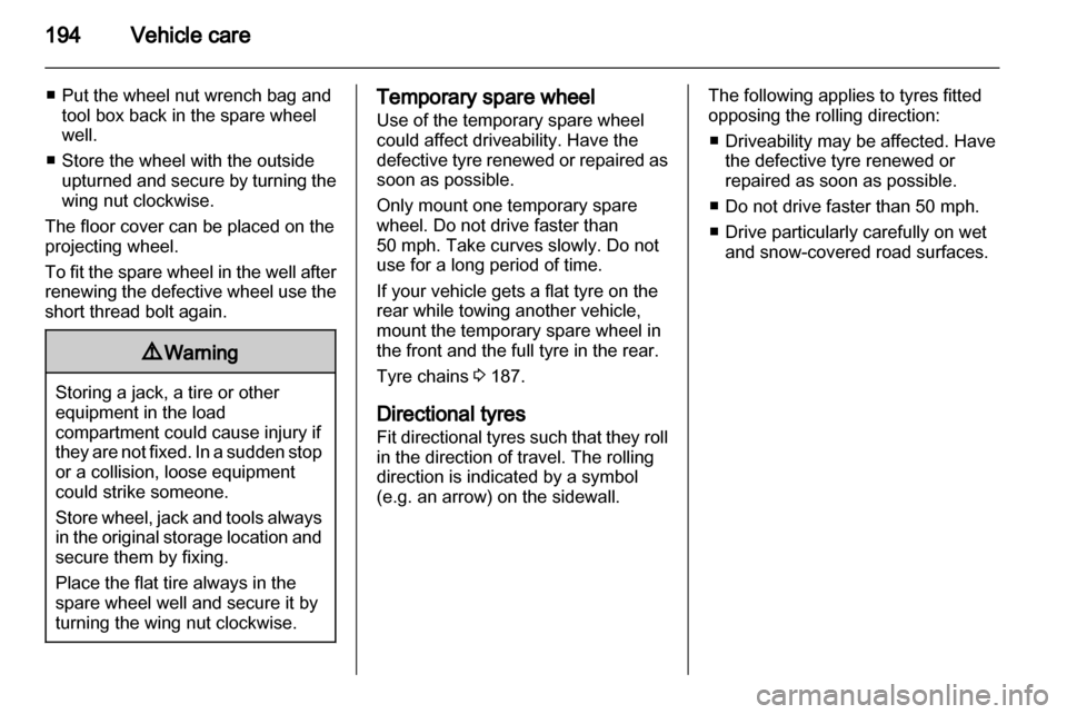 VAUXHALL INSIGNIA 2011  Owners Manual 