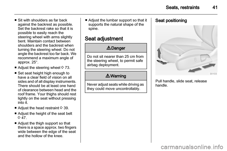 VAUXHALL INSIGNIA 2011  Owners Manual 