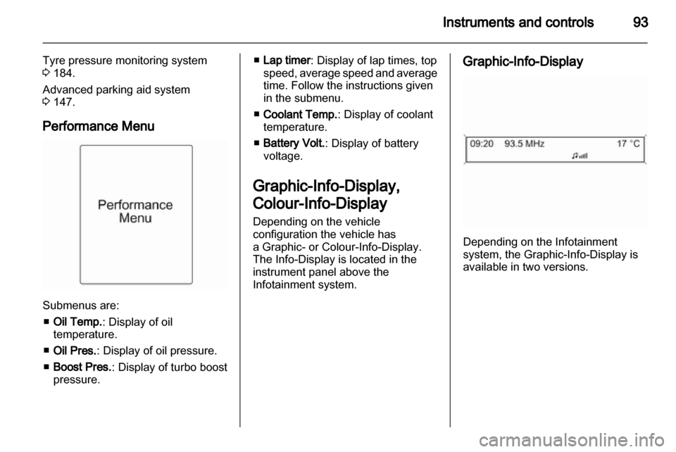 VAUXHALL INSIGNIA 2011  Owners Manual 