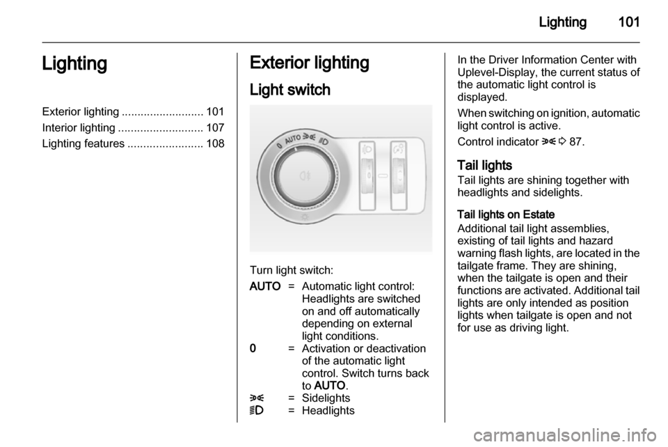 VAUXHALL INSIGNIA 2011.5  Owners Manual 
