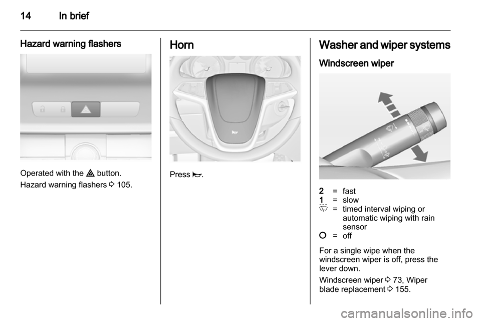 VAUXHALL INSIGNIA 2011.5  Owners Manual 