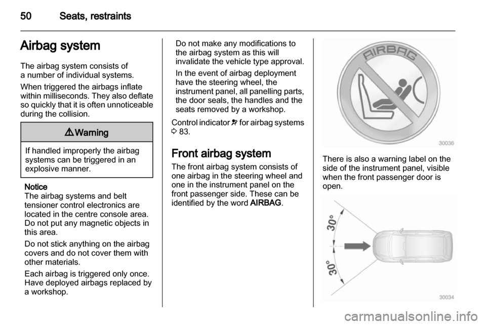 VAUXHALL INSIGNIA 2011.5  Owners Manual 