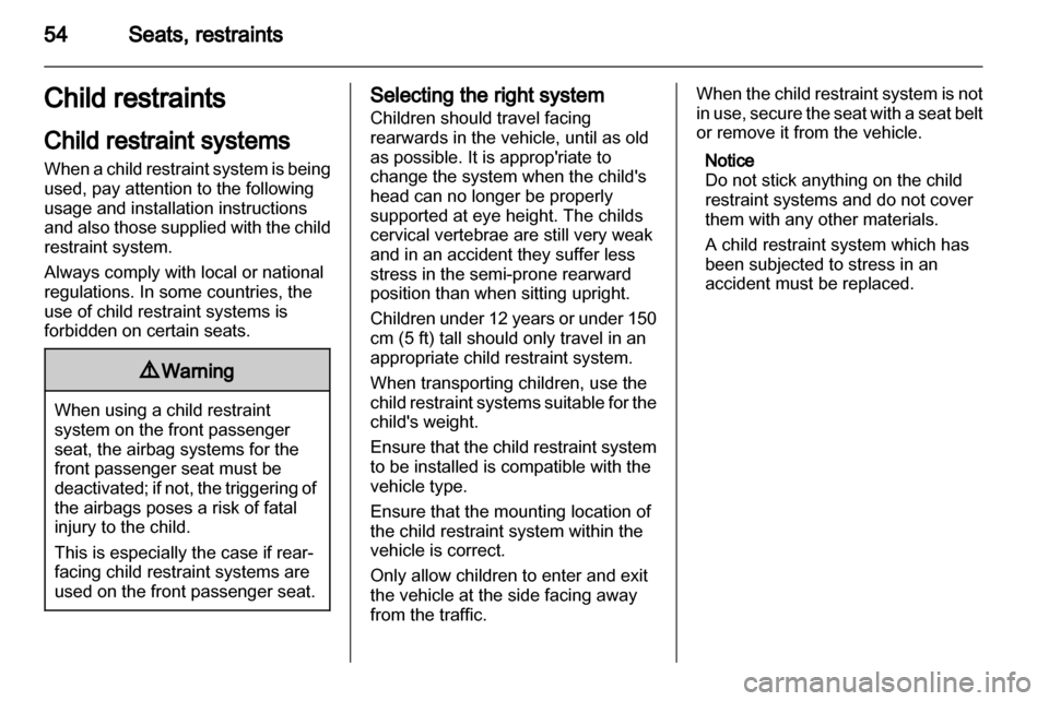 VAUXHALL INSIGNIA 2011.5  Owners Manual 