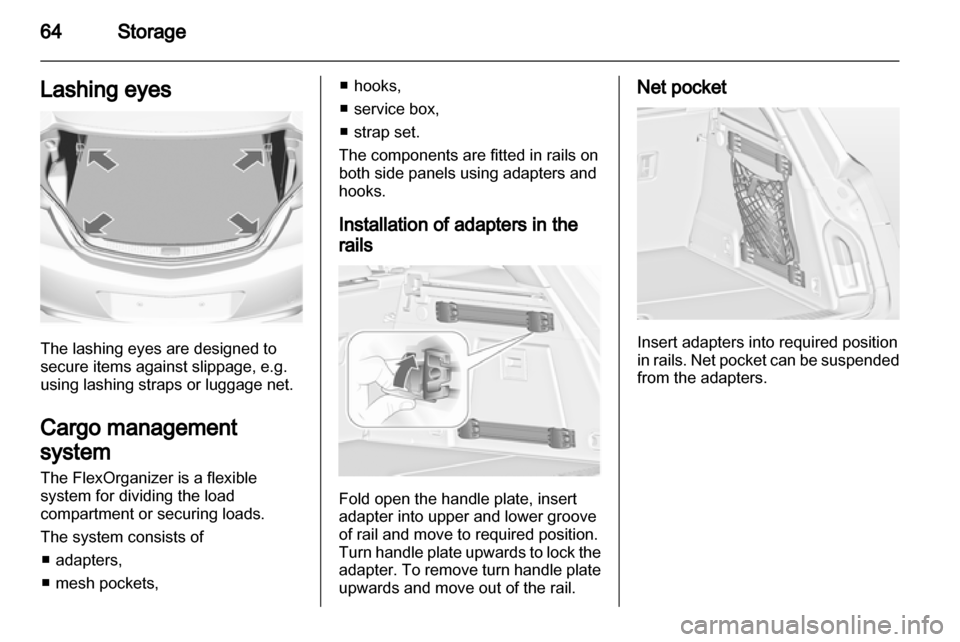VAUXHALL INSIGNIA 2011.5  Owners Manual 