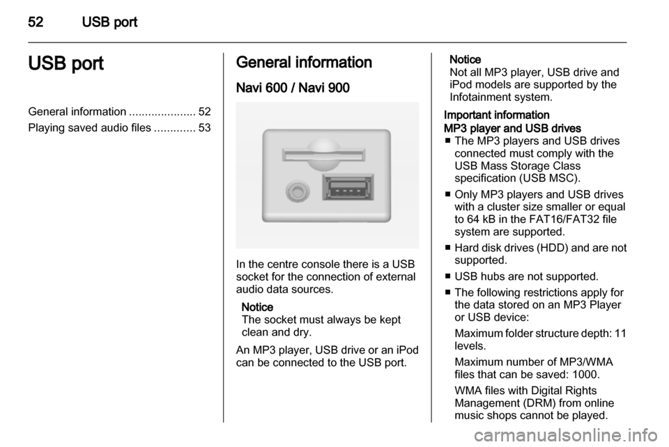 VAUXHALL INSIGNIA 2012  Infotainment system 