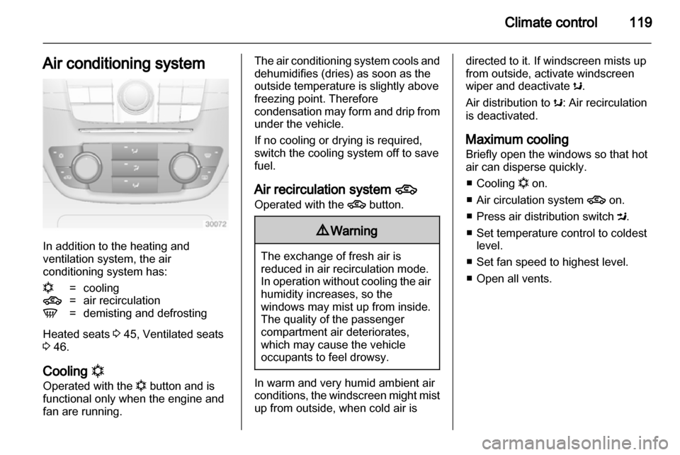 VAUXHALL INSIGNIA 2012  Owners Manual 