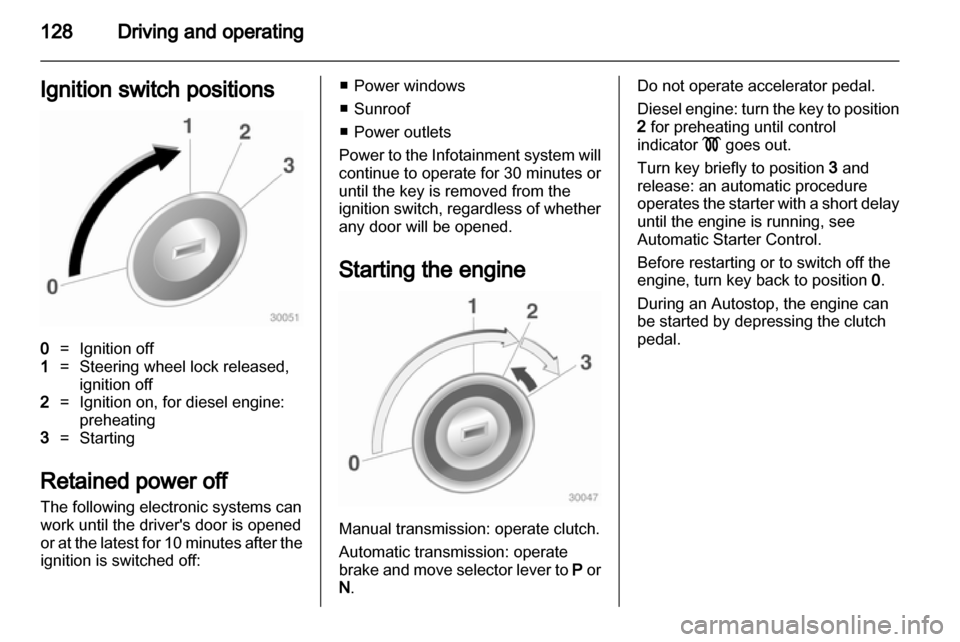 VAUXHALL INSIGNIA 2012  Owners Manual 