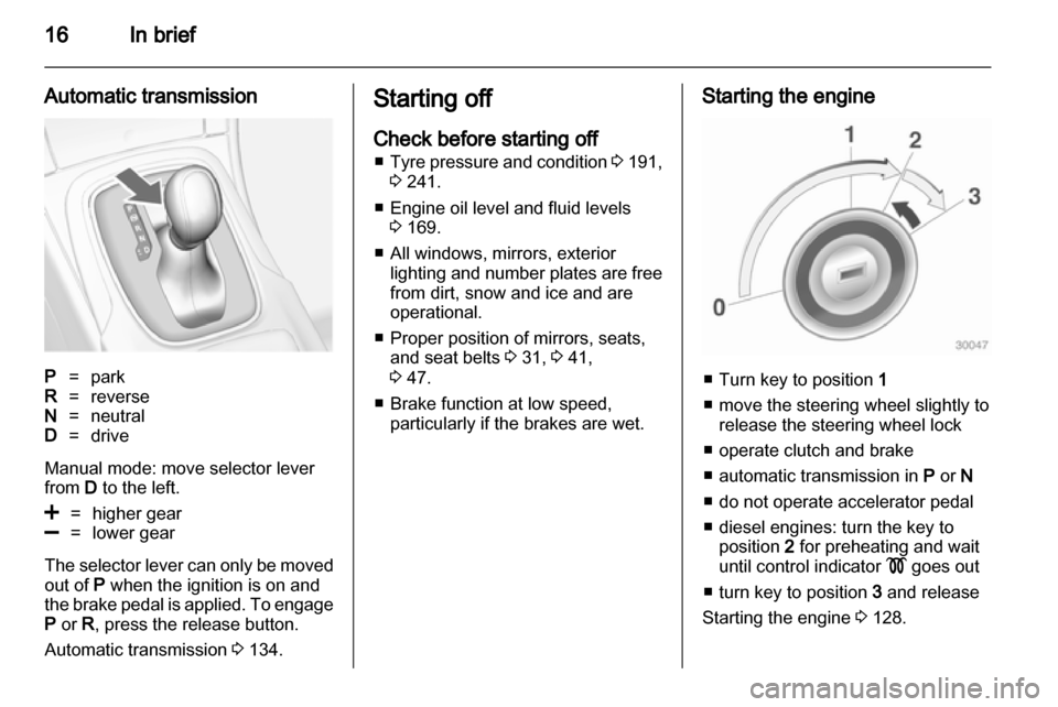 VAUXHALL INSIGNIA 2012  Owners Manual 