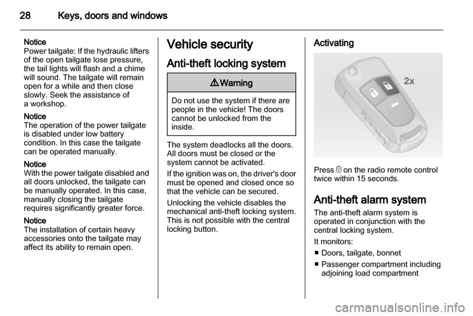 VAUXHALL INSIGNIA 2012  Owners Manual 