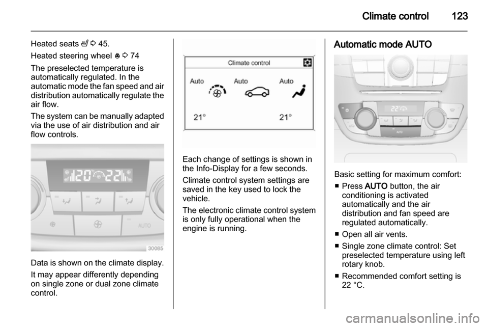 VAUXHALL INSIGNIA 2012.5  Owners Manual 